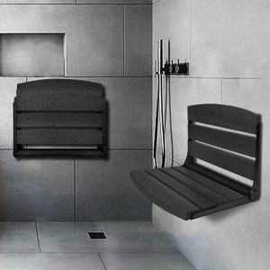 Folding Shower Seat – Black